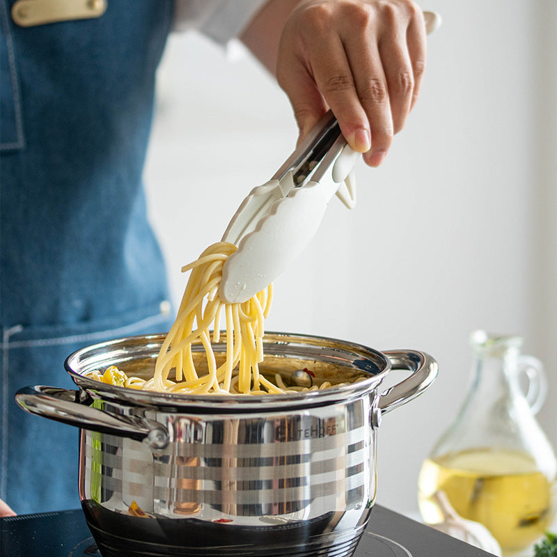 Hittebestendige RVS Keukentangen met Siliconen Grip: Ideaal voor Grillen en Koken