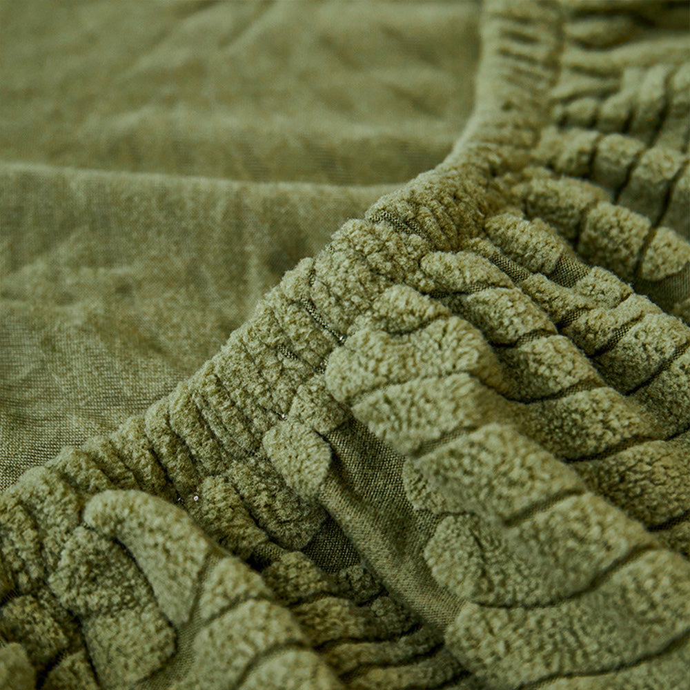 Moderne Blad Jacquard Waterdichte Anti-Kras Stretch Volledige Bekleding voor Bank