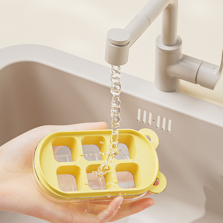 Snelle Ontgrendel Mini Beer IJsblokjesvorm: Silicone, 6 Slots, Vriezer-Vriendelijk