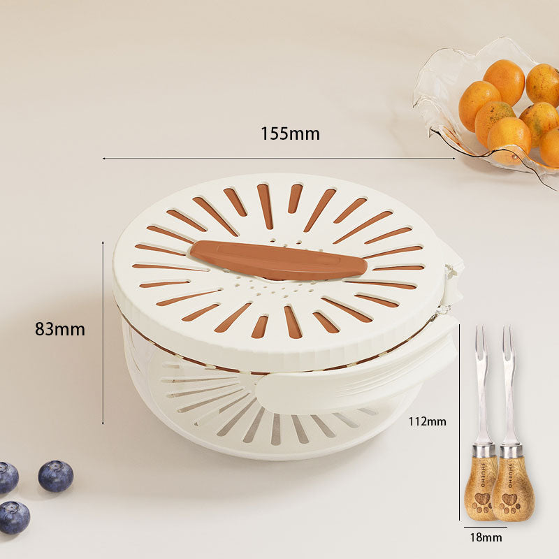 2-in-1 Afvoeren en Bewaren Mand: Vereenvoudig Wassen & Opslaan