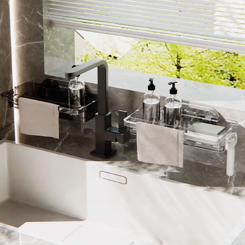 Geen-Boren Wandgemonteerde Wastafeldrainbak – Ingebouwde Haak & Schaal