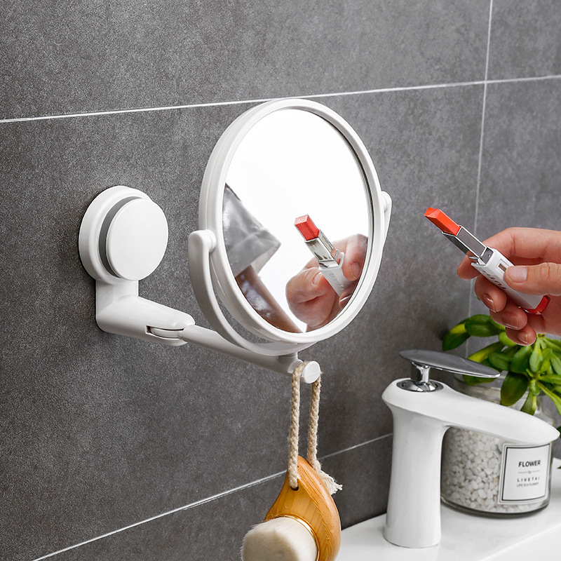 Zuignap Vouwbare Make-up Spiegel – Geen Boren & Sterke Draagkracht