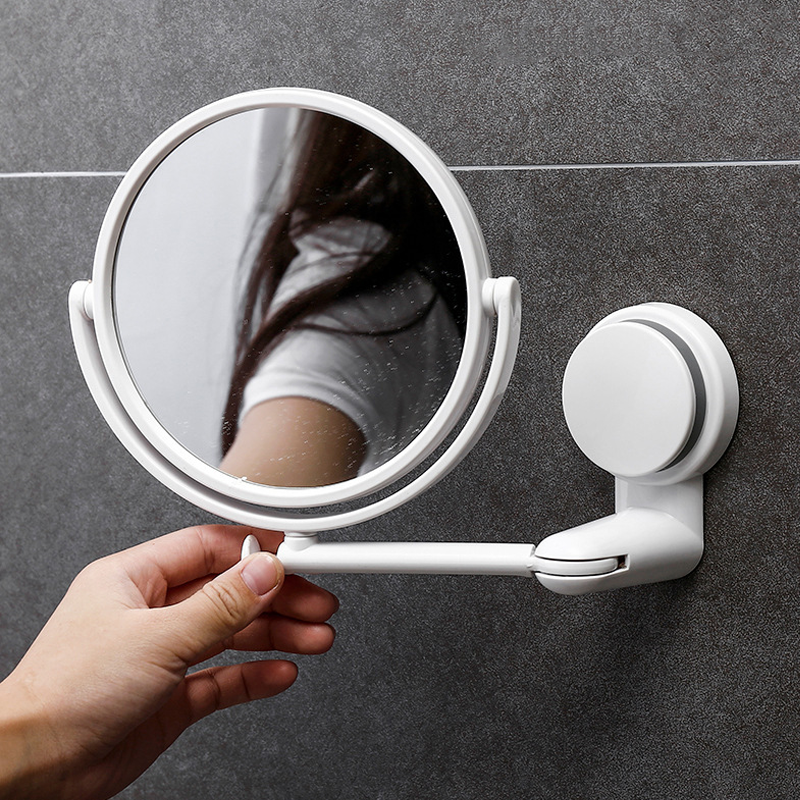 Zuignap Vouwbare Make-up Spiegel – Geen Boren & Sterke Draagkracht