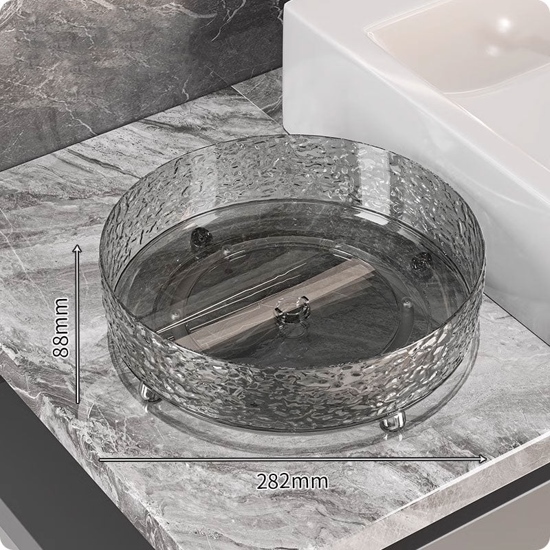 360° Ripple Rotating Storage Tray – Verhoogde Randen & Antislip Ontwerp