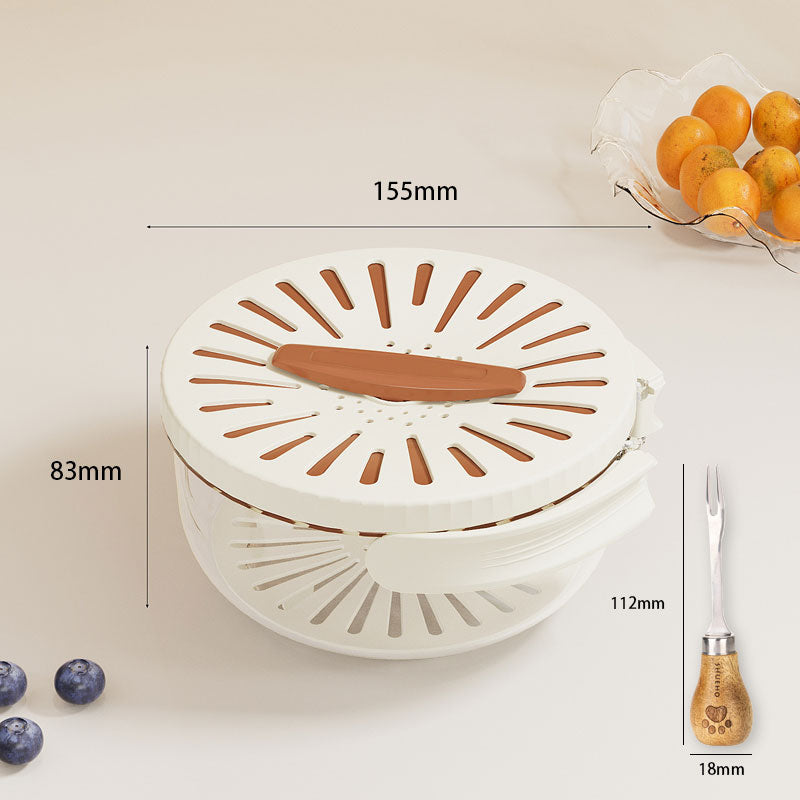 2-in-1 Afvoeren en Bewaren Mand: Vereenvoudig Wassen & Opslaan