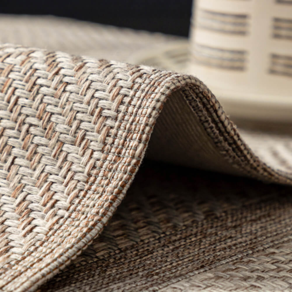 Minimalistische Visgraat Weave Ademend Faux Linnen All-Seizoenen Bankhoes