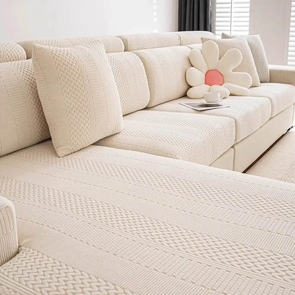 Polar Fleece Zachte Antistatische Bescherming Sofa Stretch Volledige Wrap Bankhoes