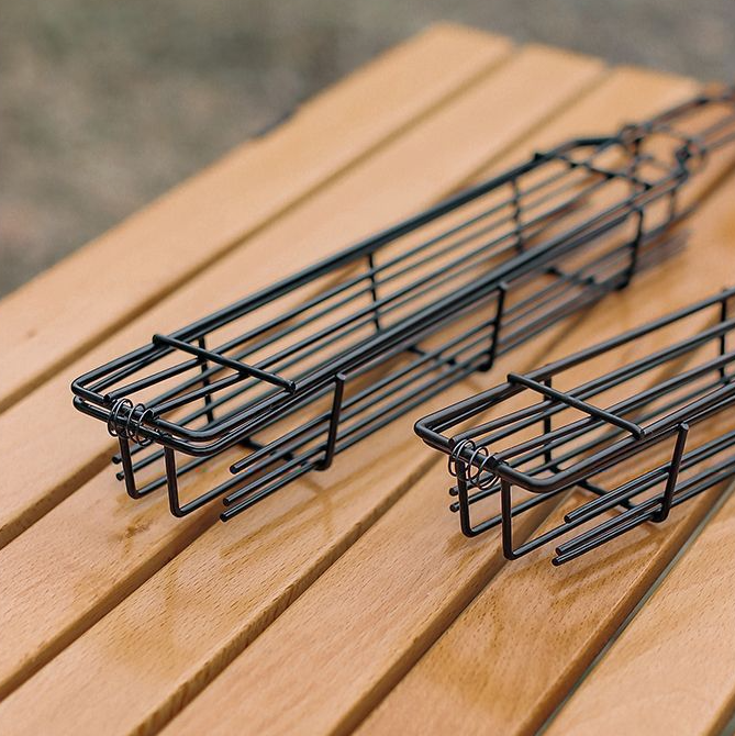 Houten Handvat Buiten BBQ Mand: Spiesvrij Grillen