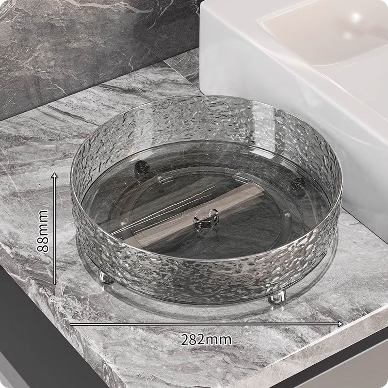 360° Ripple Rotating Storage Tray – Verhoogde Randen & Antislip Ontwerp