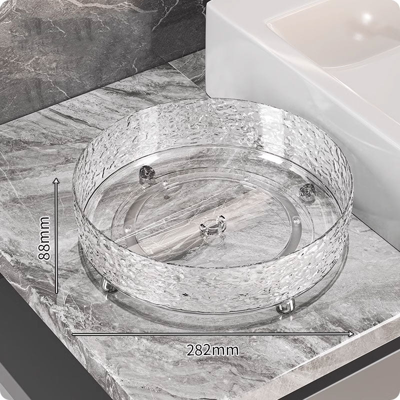 360° Ripple Rotating Storage Tray – Verhoogde Randen & Antislip Ontwerp