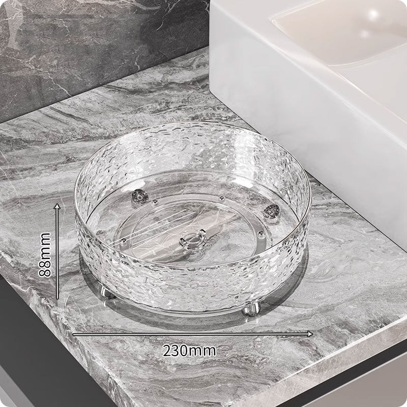 360° Ripple Rotating Storage Tray – Verhoogde Randen & Antislip Ontwerp