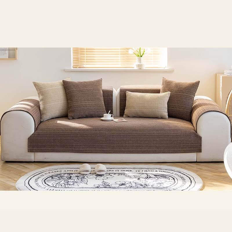 Natuur Linnen Handgeweven Anti-kras Bankhoes