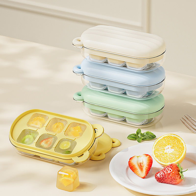 Snelle Ontgrendel Mini Beer IJsblokjesvorm: Silicone, 6 Slots, Vriezer-Vriendelijk