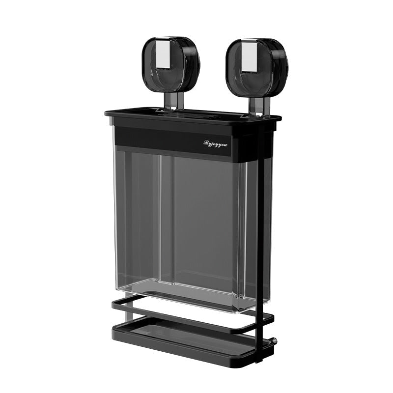 All-in-One Mes- en Bestekhouder: Zuignap met Multislot Ontwerp