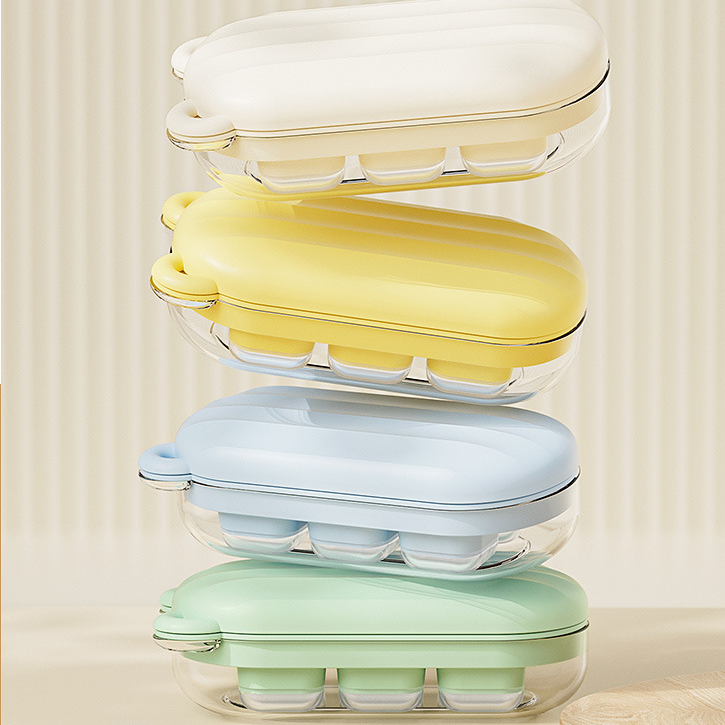 Snelle Ontgrendel Mini Beer IJsblokjesvorm: Silicone, 6 Slots, Vriezer-Vriendelijk