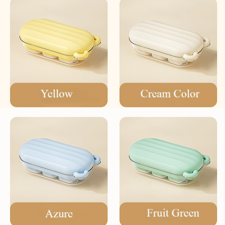 Snelle Ontgrendel Mini Beer IJsblokjesvorm: Silicone, 6 Slots, Vriezer-Vriendelijk