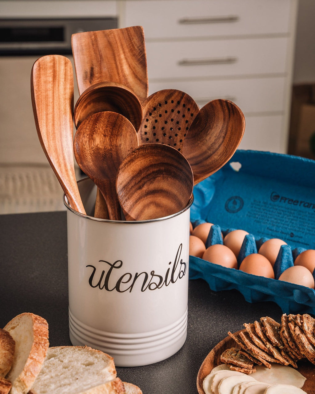 Teakhouten Keukengerei Set