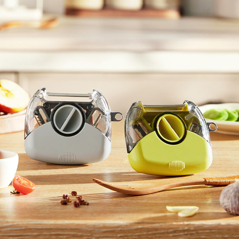 Drie-in-één Mini RVS Groente- en Fruitenschiller