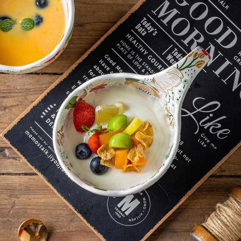 Keramische Gebogen Handvat Mok - Grote Capaciteit