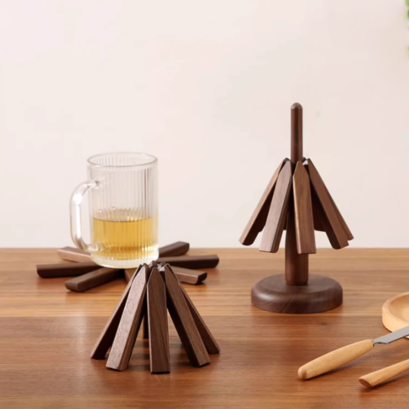 Walnoot Hout Creatieve Warmte Isolatie Mat
