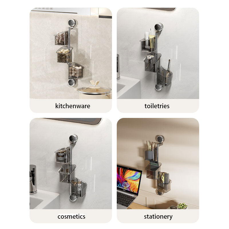 Wandmontage 3-in-1 Zuigopslagdoos – 180° Rotatie