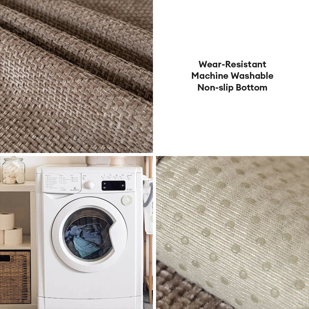 All-Season Moderne Tweed Geweven Chenille Antislip Bankhoes