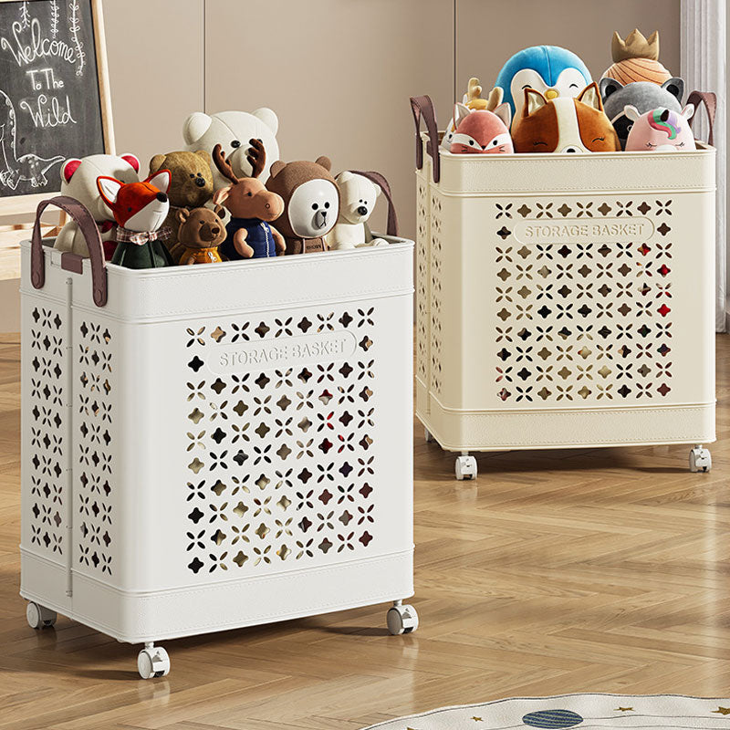 Vouwbare Wasmand met Grote Capaciteit – Ingebouwde Handvatten & Wielen