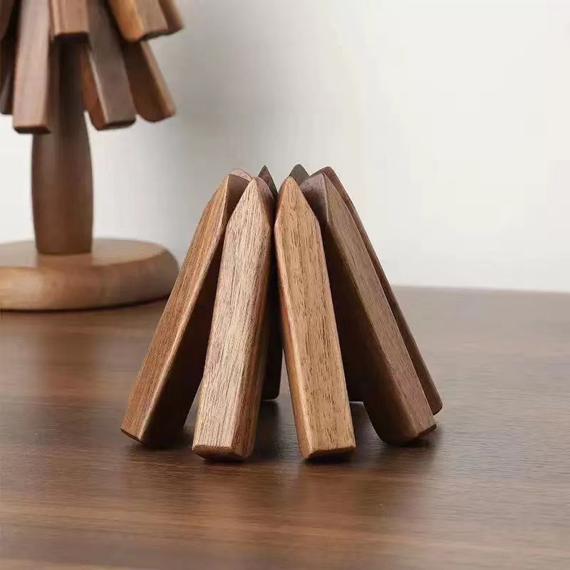 Walnoot Hout Creatieve Warmte Isolatie Mat