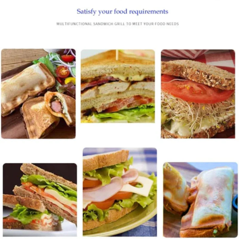 Sandwich Maker Pan: Anti-aanbak Dubbelzijdige Toastvorm