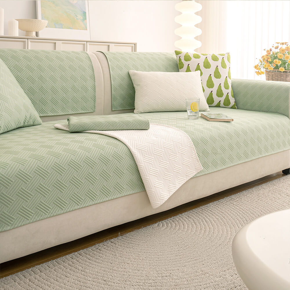 Moderne Geometrische Ademend Koelende Antislip Bankhoes