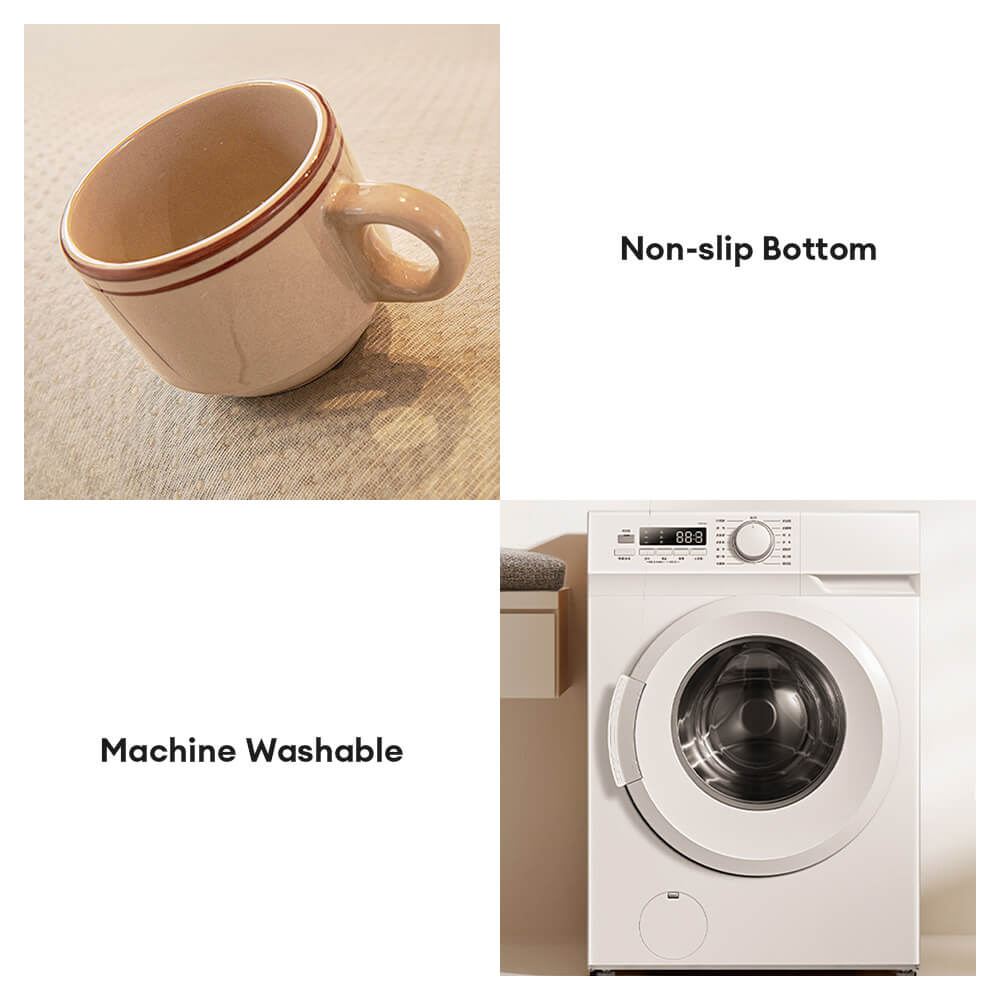 Antislip Herringbone Chenille Bankhoezen met Golvende Randen