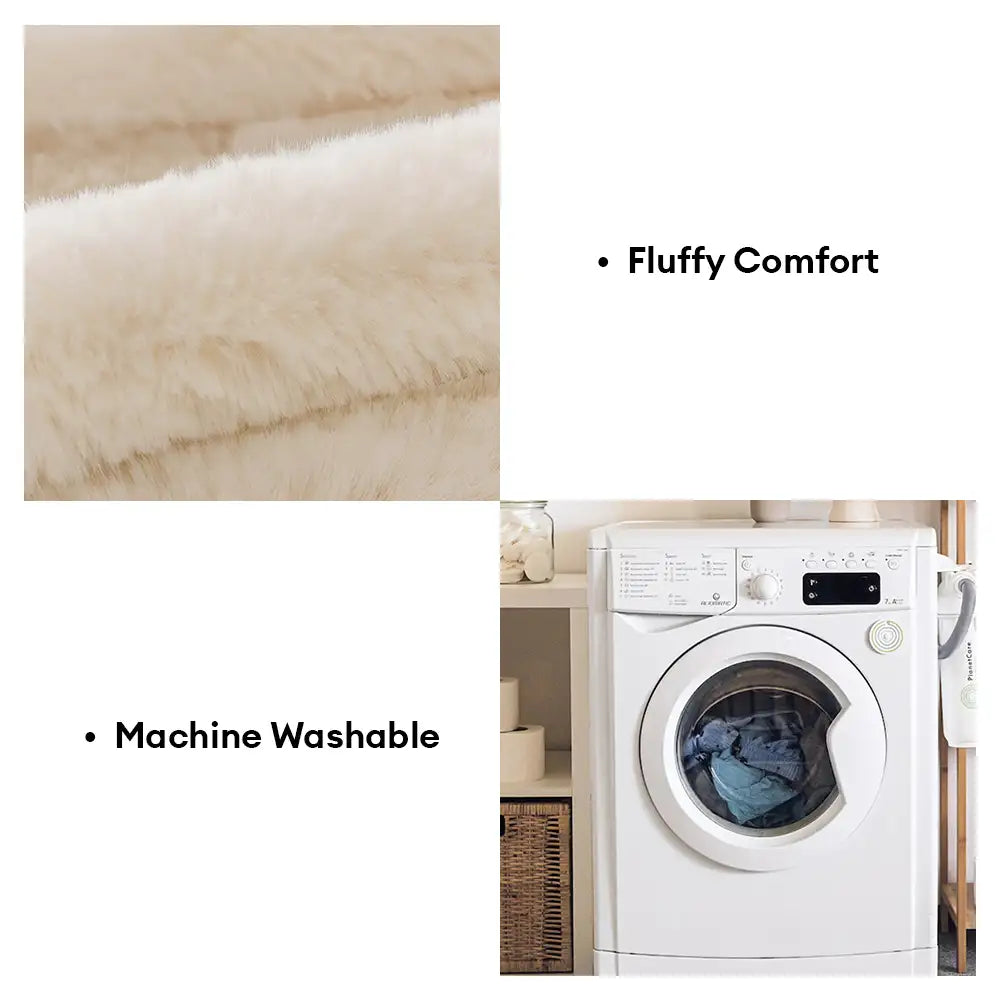 Fluffy Comfort Pluche Meubelbescherming Decoratieve Bankhoes