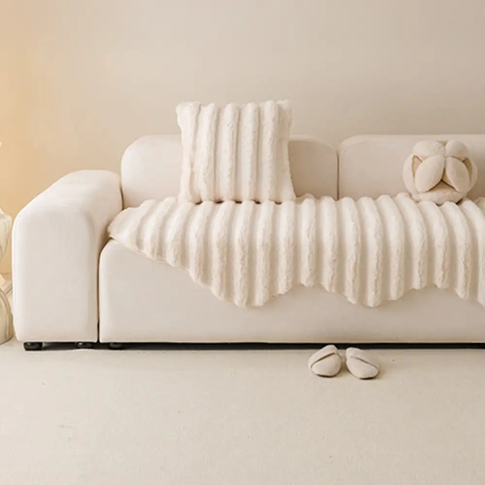 Fluffy Comfort Pluche Meubelbescherming Decoratieve Bankhoes