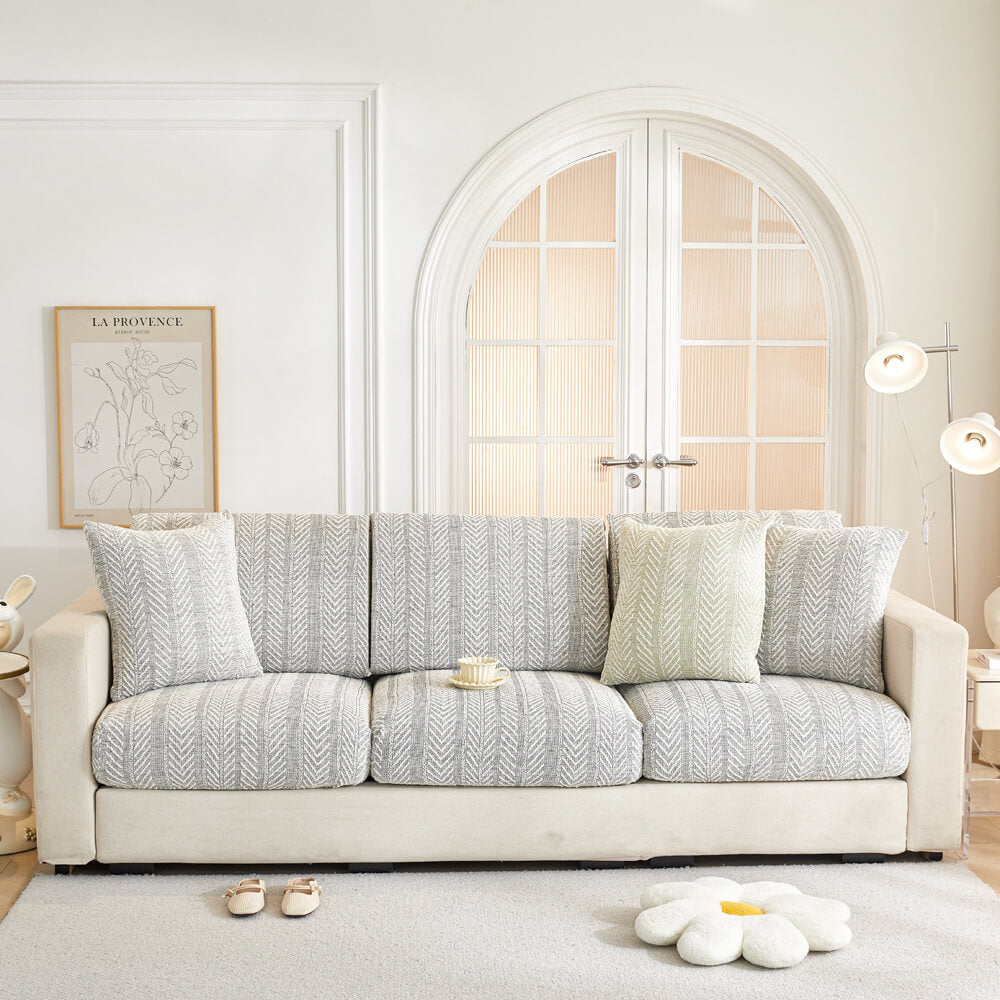 Haringbone Chenille Antislip Magische Bankhoes