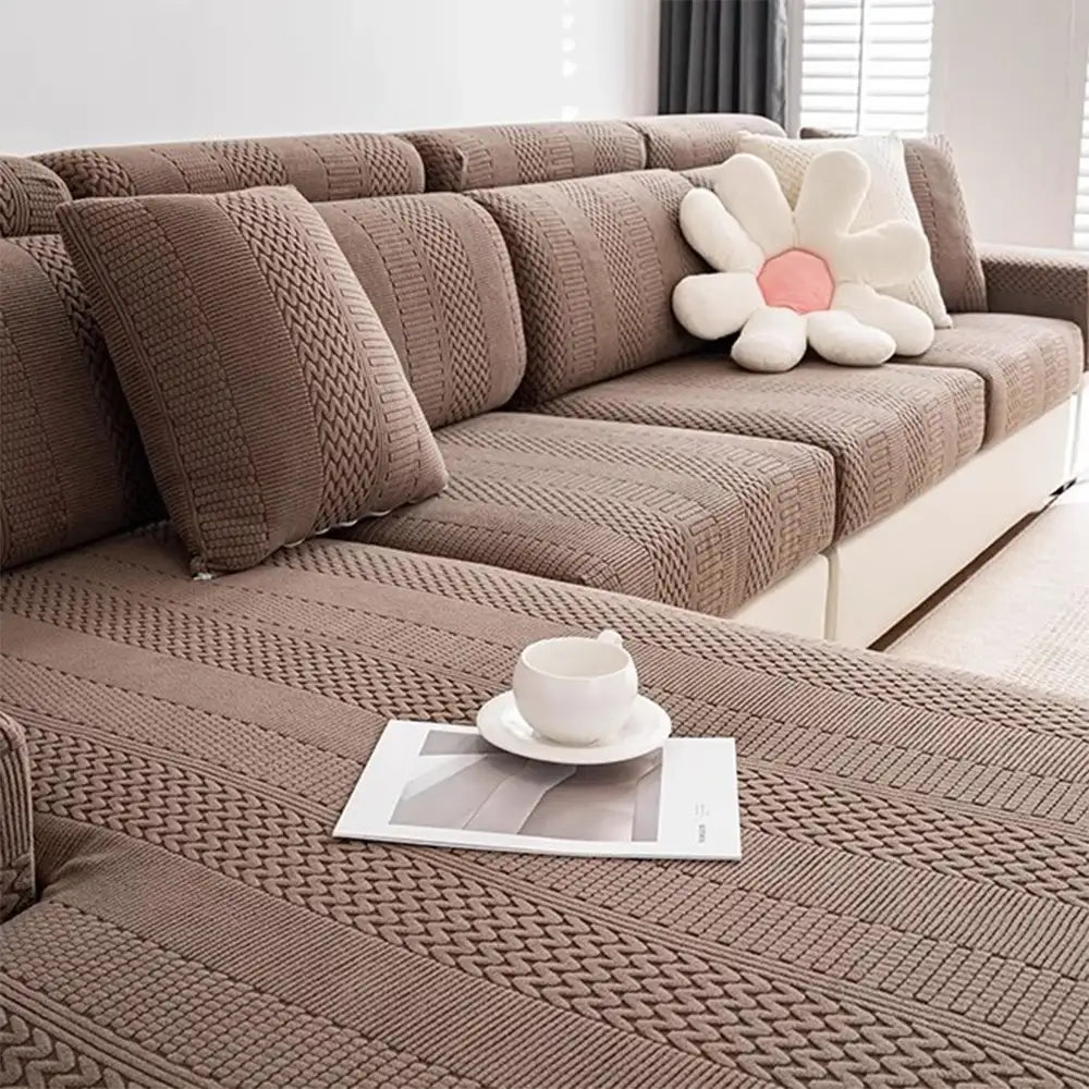 Polar Fleece Zachte Antistatische Bescherming Sofa Stretch Volledige Wrap Bankhoes