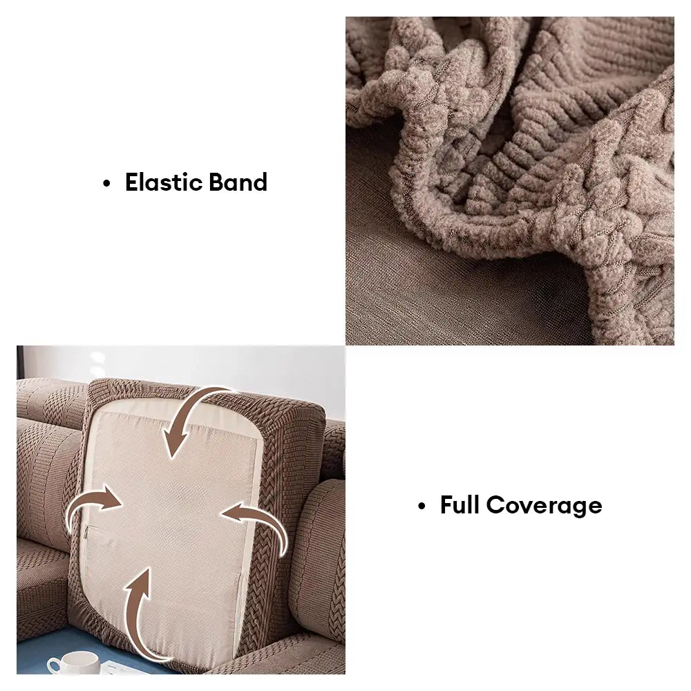 Polar Fleece Zachte Antistatische Bescherming Sofa Stretch Volledige Wrap Bankhoes