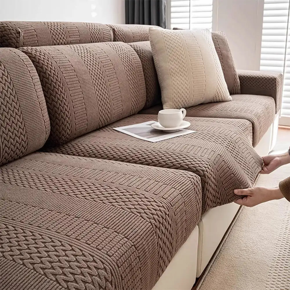 Polar Fleece Zachte Antistatische Bescherming Sofa Stretch Volledige Wrap Bankhoes