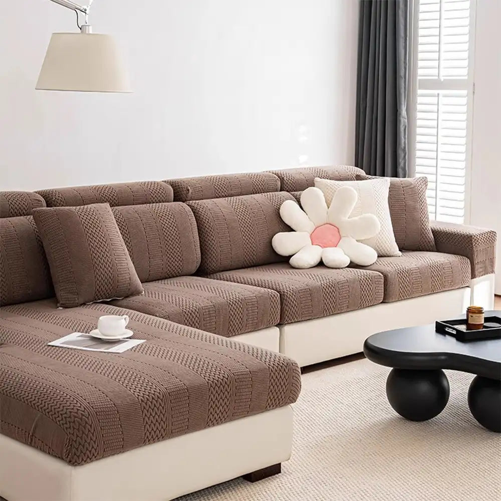 Polar Fleece Zachte Antistatische Bescherming Sofa Stretch Volledige Wrap Bankhoes