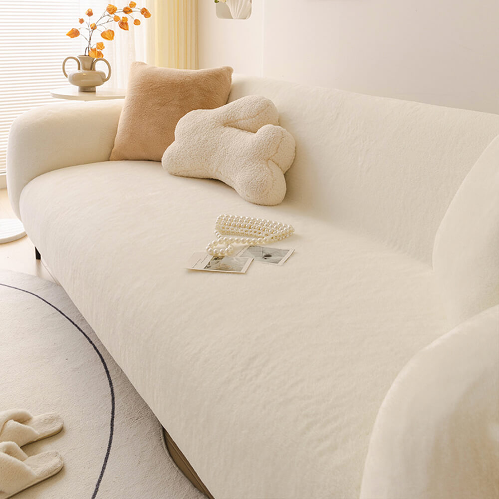 Ultra Zachte Huidvriendelijke Pluche Volledige Dekking Bankbescherming Hoes