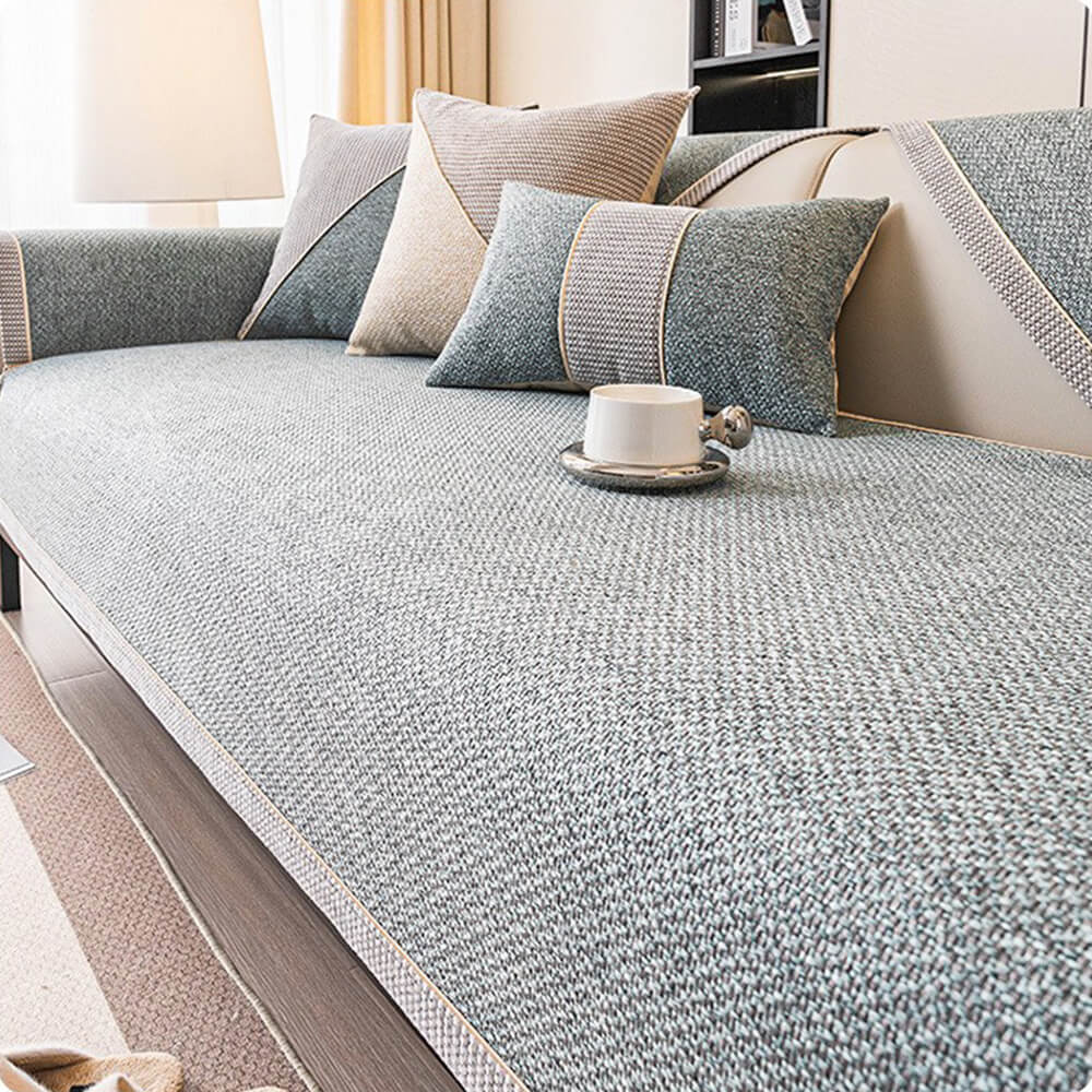 Ademend Geweven Katoen Linnen Antislip Bankhoes