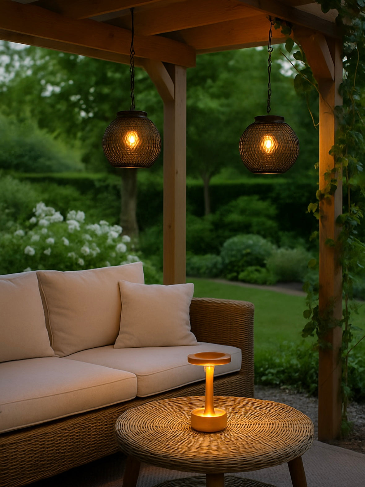 Buiten Metalen Gaas Lantaarns – Hangende Decoratieve Tuinverlichting