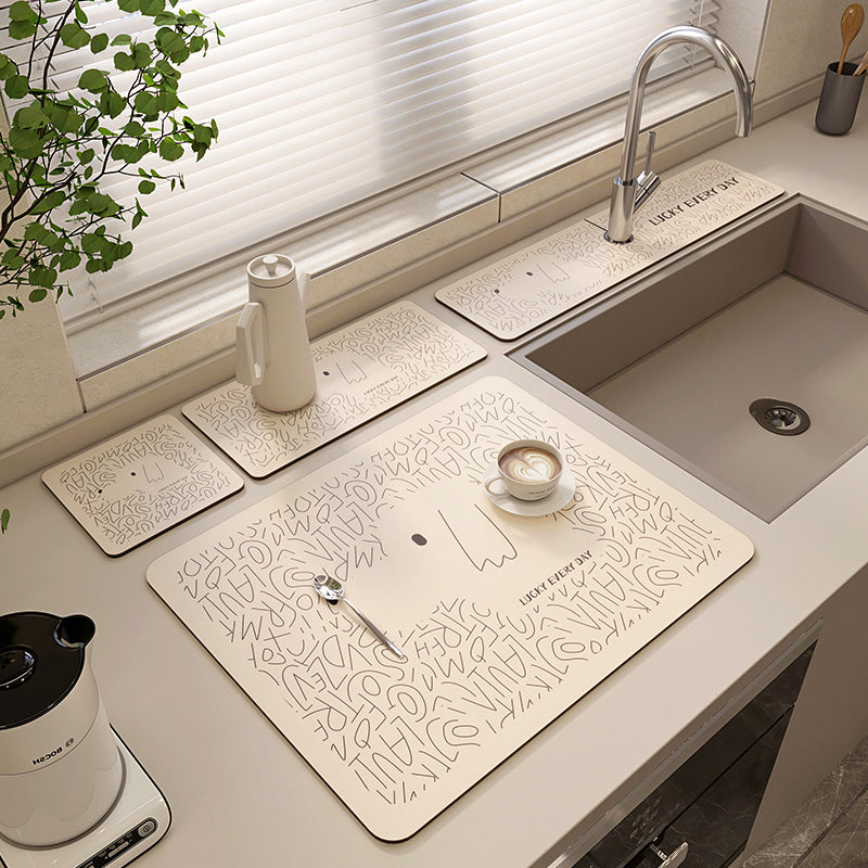 Veelzijdige Antislip Afvoer Mat voor Keuken, Badkamer en Aanrechten, Droogt Snel
