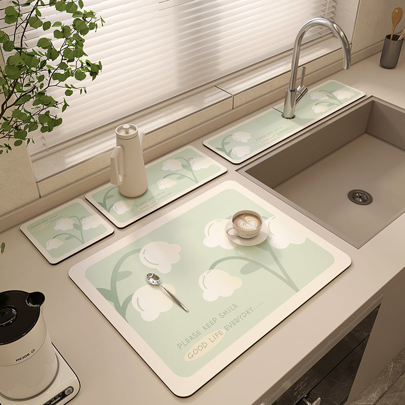 Veelzijdige Antislip Afvoer Mat voor Keuken, Badkamer en Aanrechten, Droogt Snel