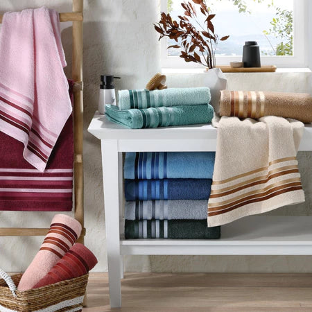 Set: 10 Badetücher + 5 Gesichtshandtücher als GESCHENK