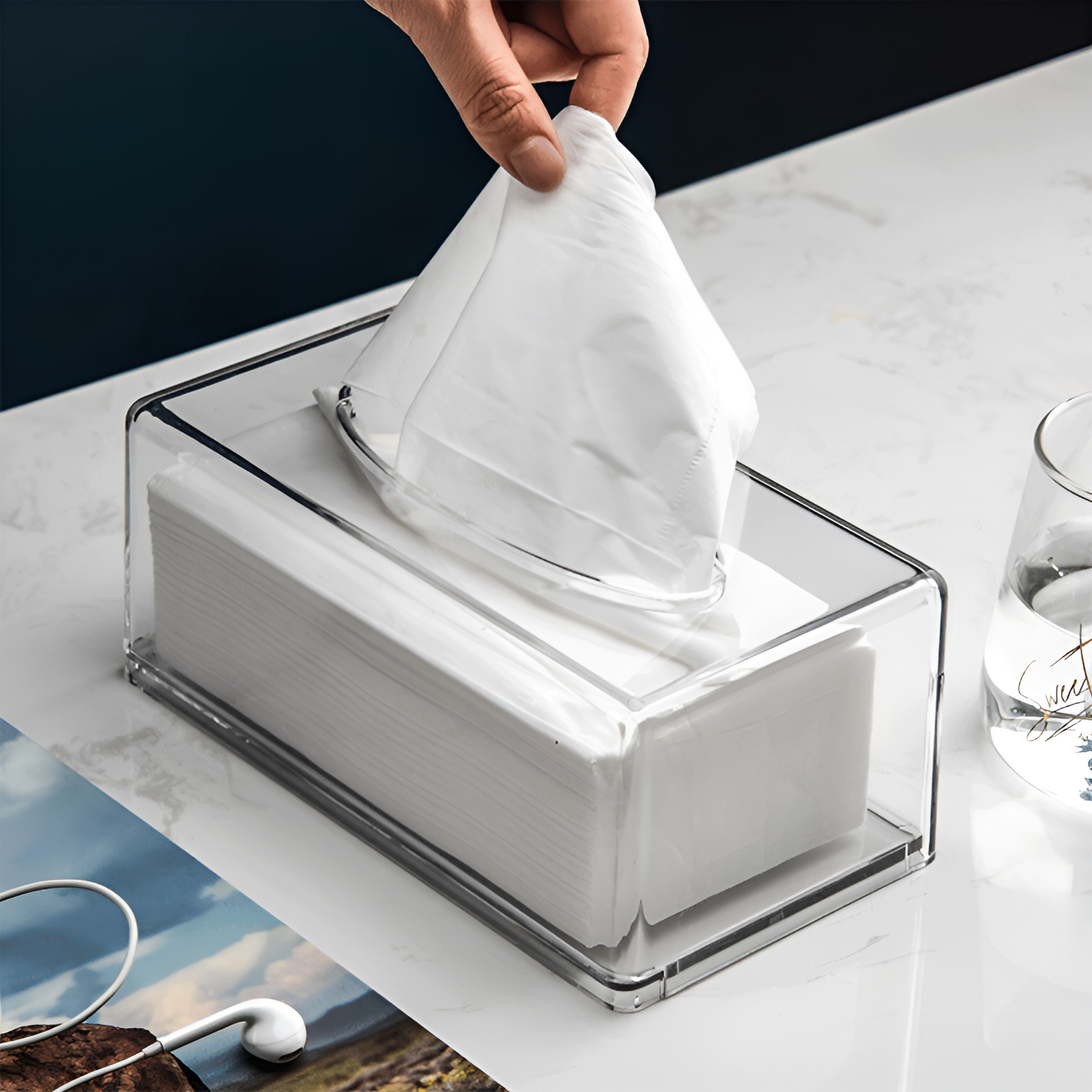 Novo Acryl Tissue Box