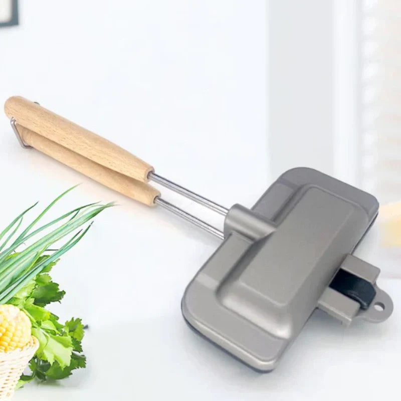Sandwich Maker Pan: Anti-aanbak Dubbelzijdige Toastvorm