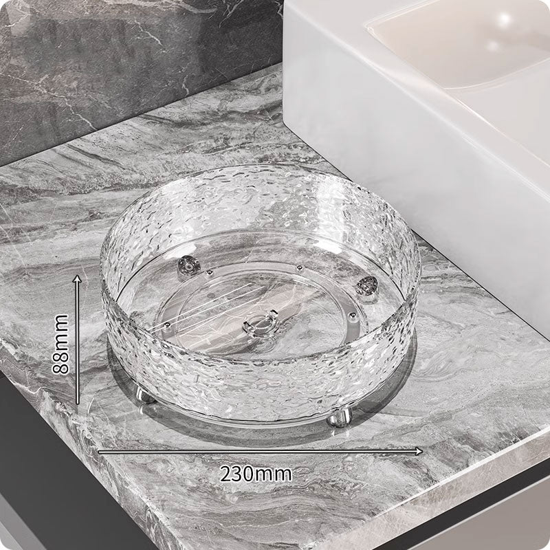 360° Ripple Rotating Storage Tray – Verhoogde Randen & Antislip Ontwerp