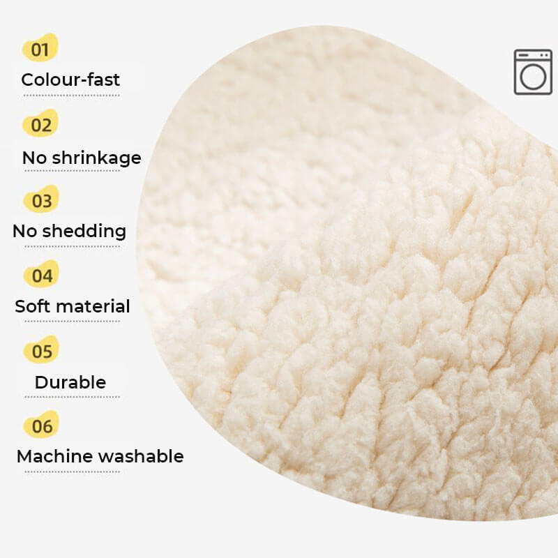 Waterdichte Dikke Fuzzy Neppels Sherpa Fleece Antislip Bankhoes Bescherming